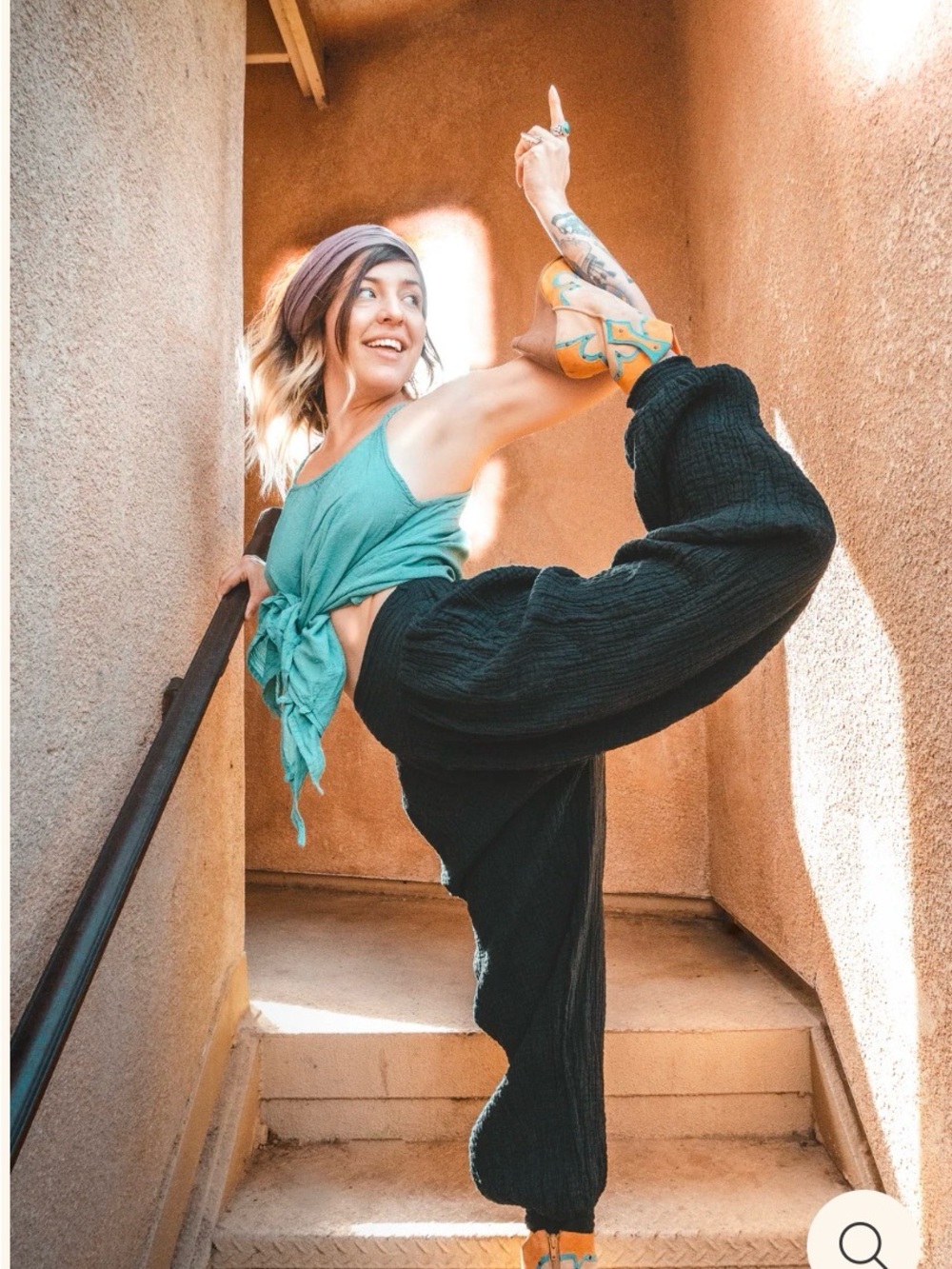100% cotton gauze flowy pants